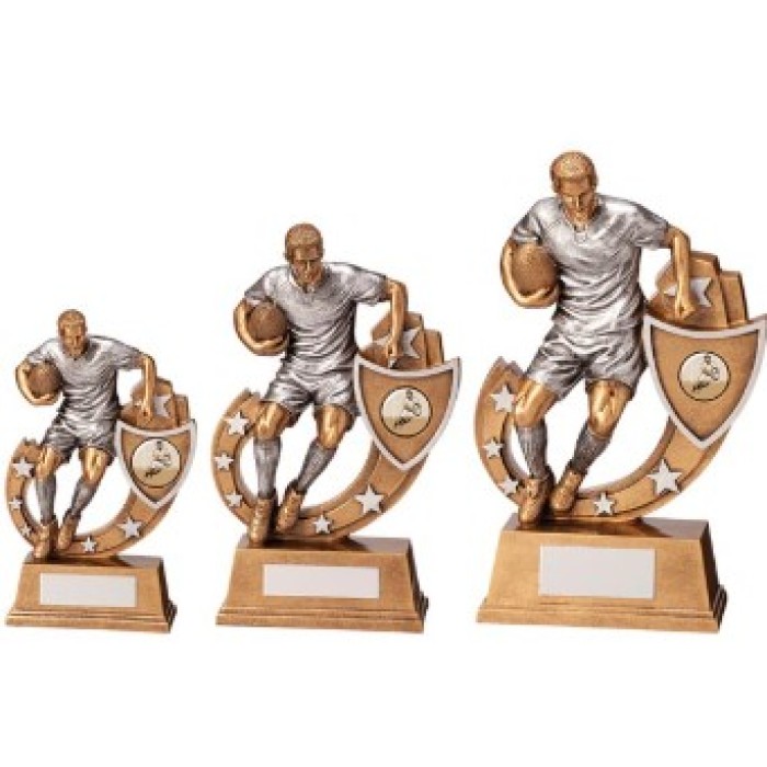 GALAXY RUGBY AWARD - 3 SIZES - 12.5CM TO 20.5CM